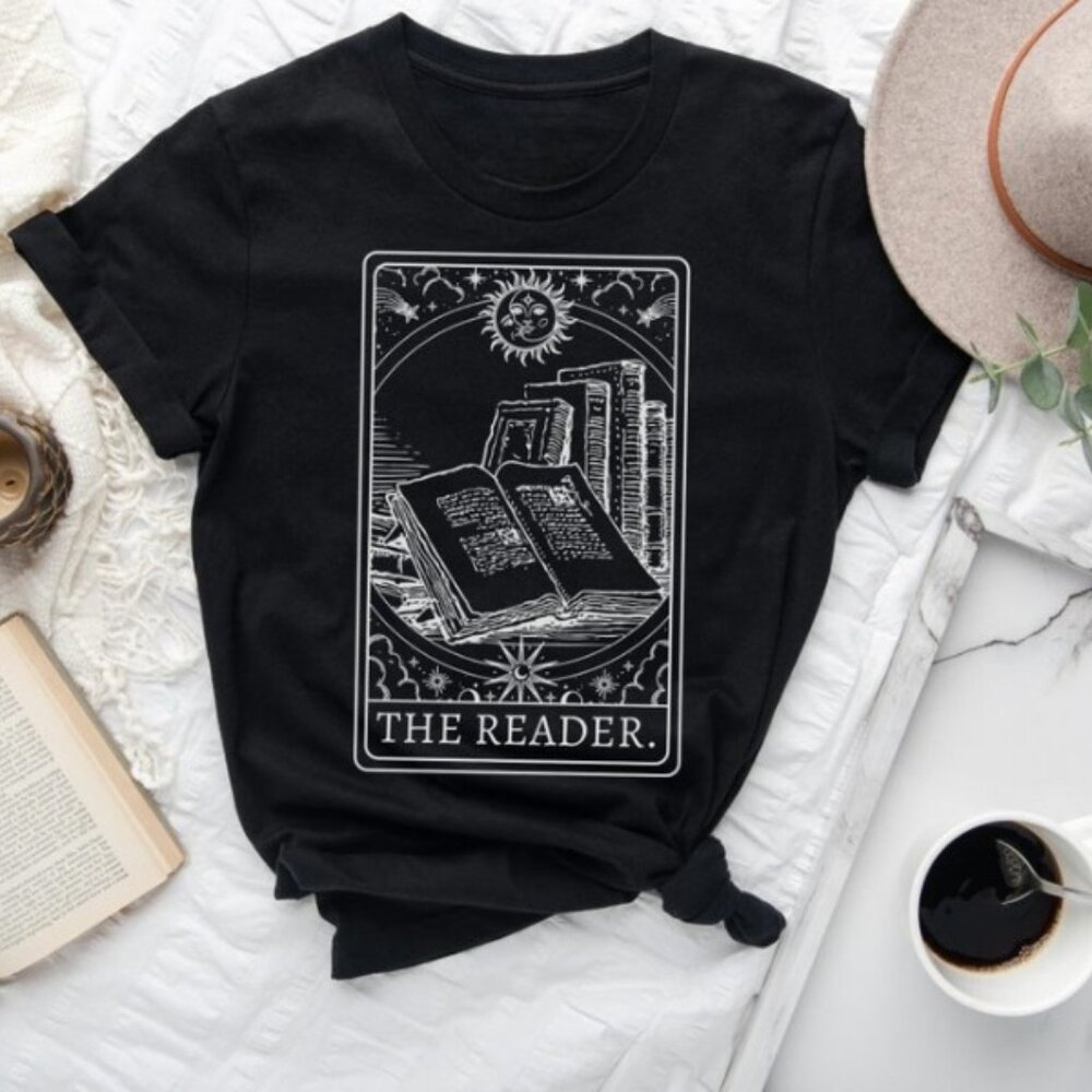 Reader Shirt, Tarot Card Shirt, Book Lover Gift, Bookish Shirt
